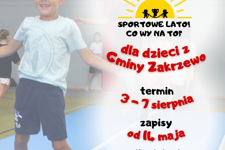 Miniatura Stowarzyszenie Satori zaprasza do zapisów na Półkolonie- Sportowe Lato! Co Wy na to?